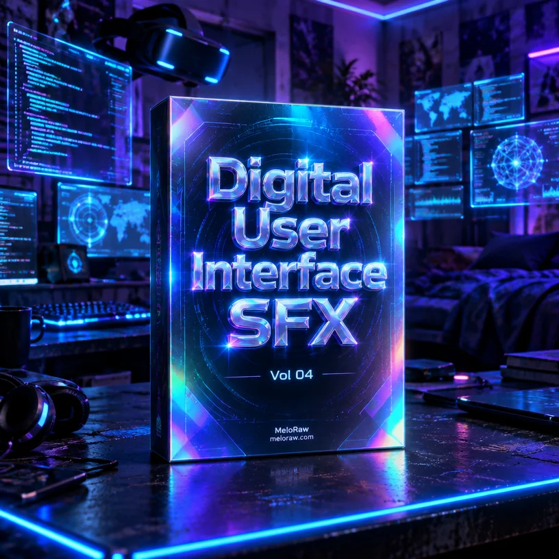 Digital User Interface SFX Vol. 04 – Ringing Sweep, Searching Laser, Space Crickets & Synth Zap
